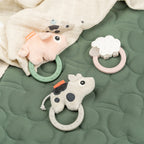 Sensory rattle w/teether