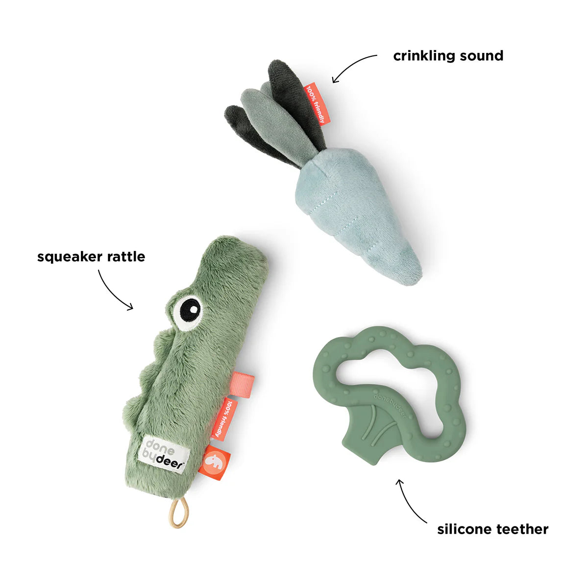 Tiny activity toy set 3 pcs - Croco
