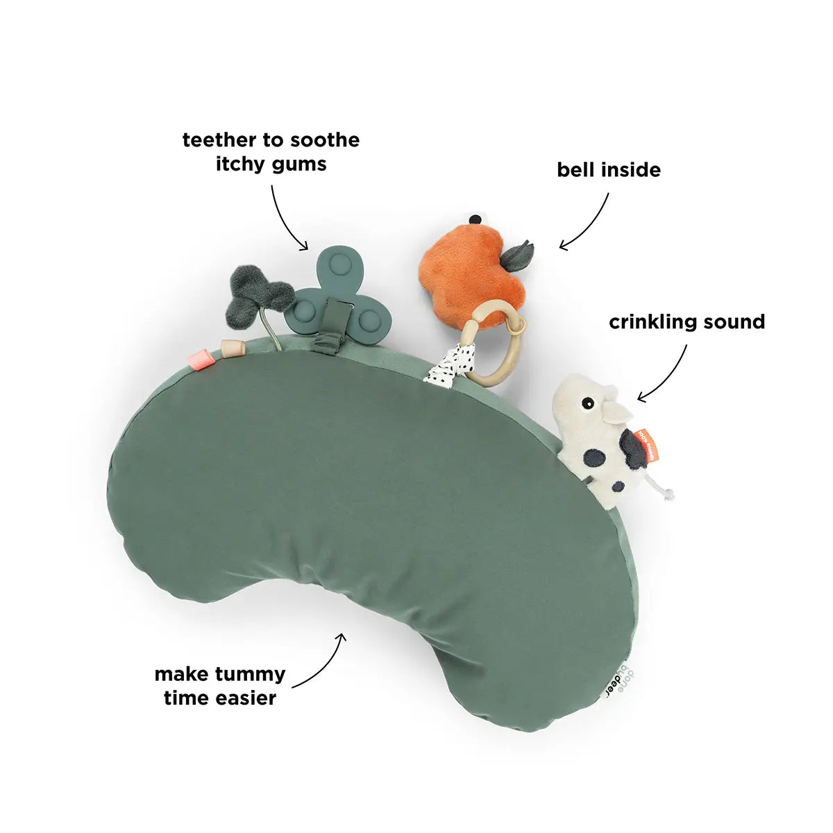 Tummy time activity pillow