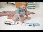 Fold-out soft book - Croco - Green